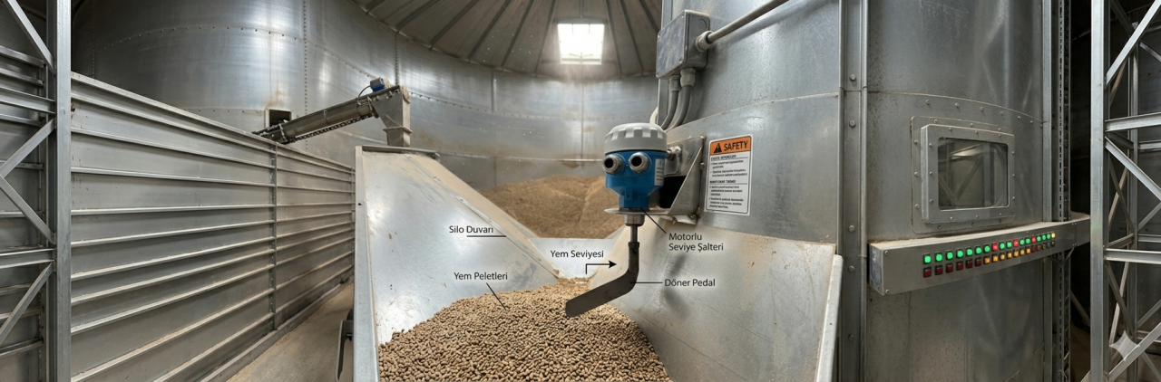 Motorlu - Pedallı Tip Seviye Şalteri İçin Uygulama